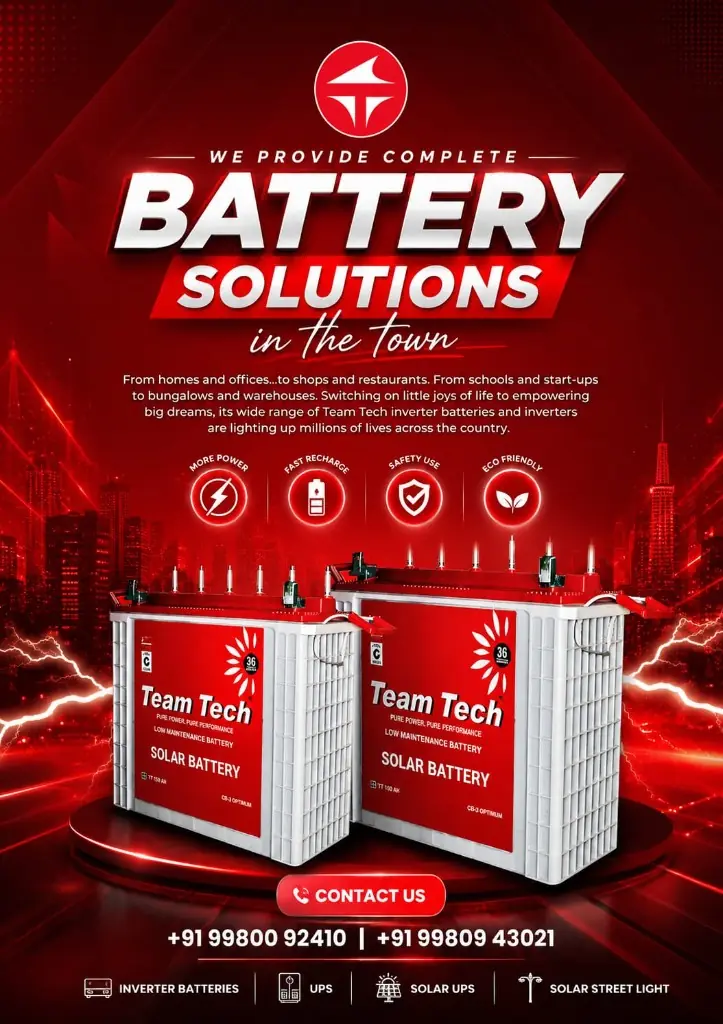 Team Tech solar batteries